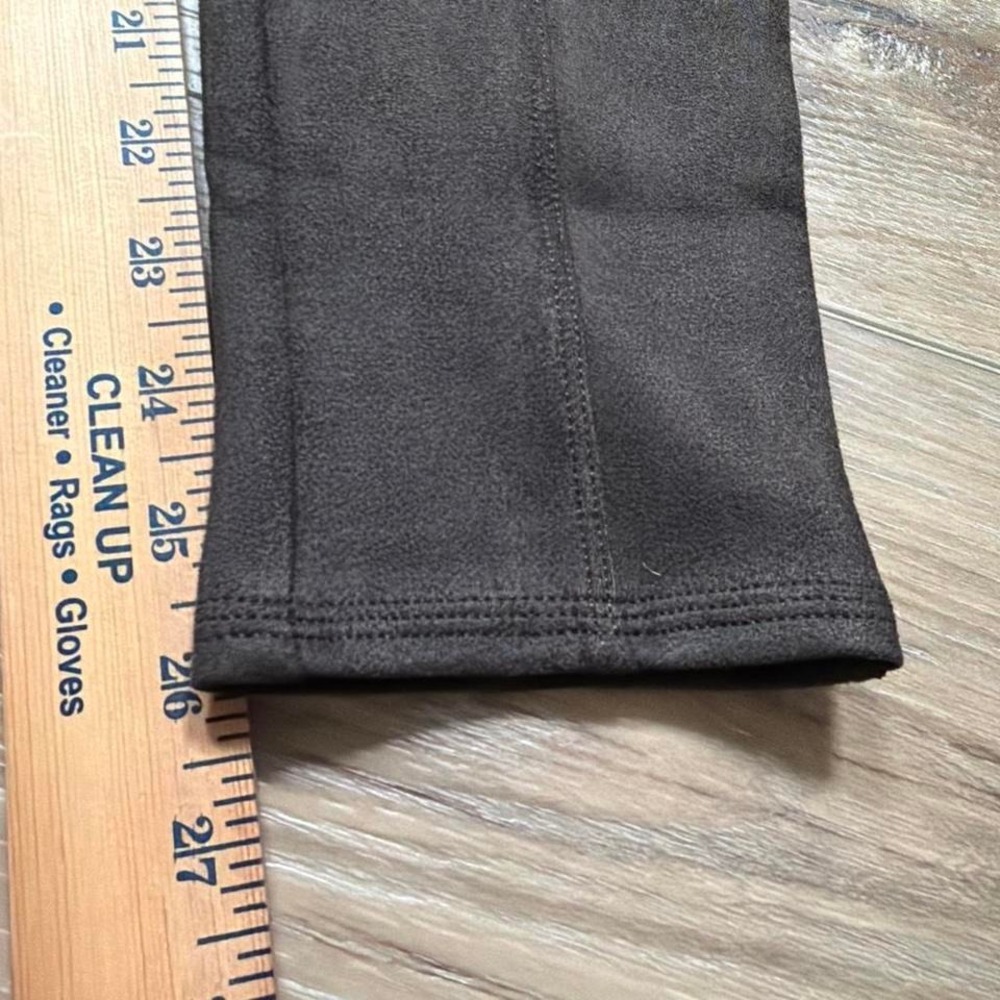 NWT Spanx Faux Suede Leggings Brown Pull On Shaping Pants Women's S Minimalist - Picture 8 of 8